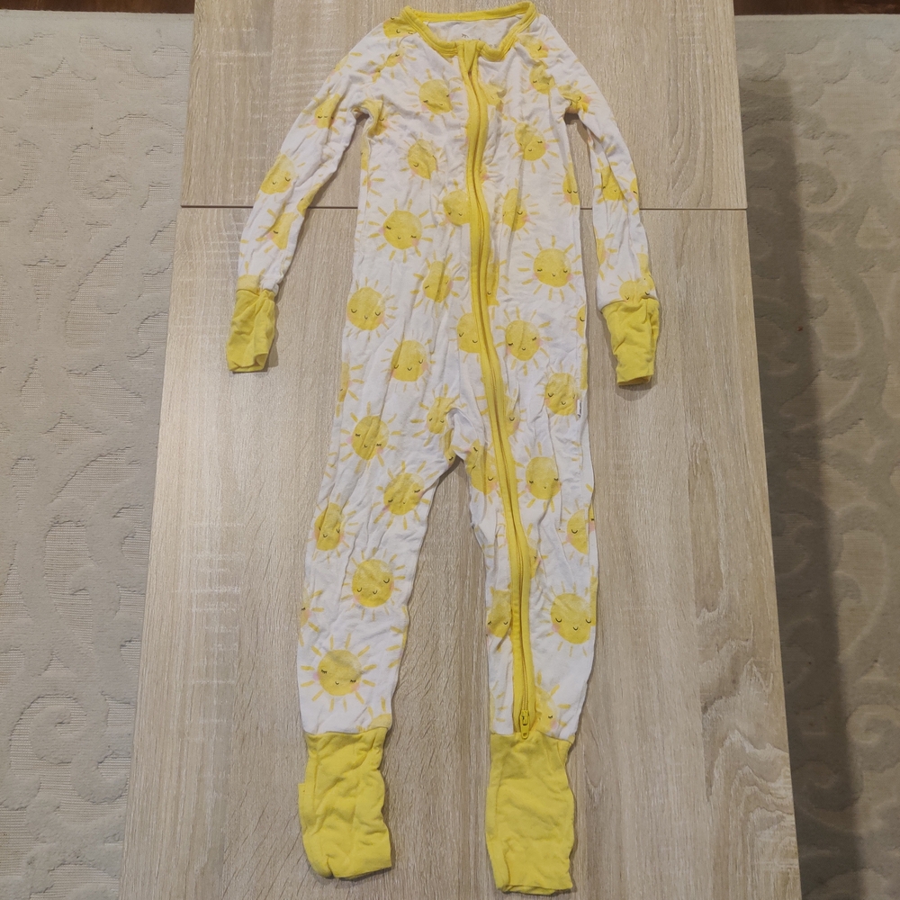 Little Sleepies Sunburst Yellow Kids One Piece Size 18-24 Mo